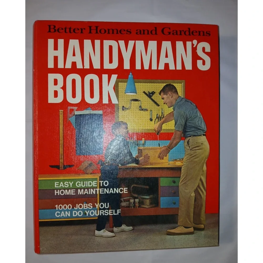 Vintage 1970 Better Homes and Gardens Handyman's Book 3-Ring Binder Hardcover